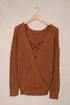 Cross Back Hollow-Out Sweater